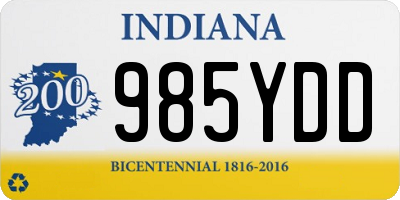 IN license plate 985YDD