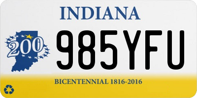 IN license plate 985YFU