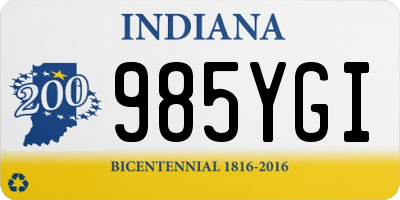 IN license plate 985YGI