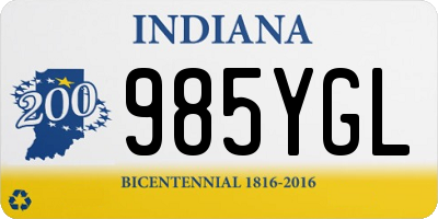 IN license plate 985YGL