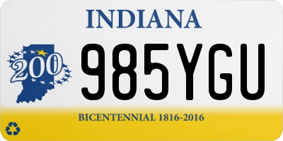 IN license plate 985YGU