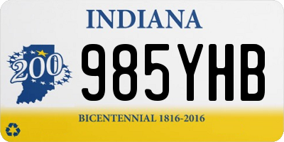 IN license plate 985YHB