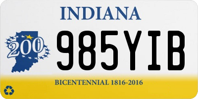 IN license plate 985YIB