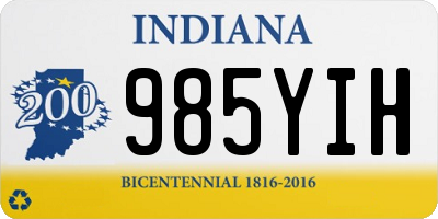 IN license plate 985YIH