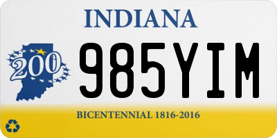 IN license plate 985YIM