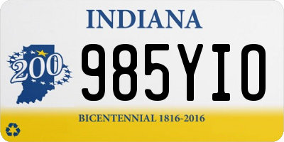 IN license plate 985YIO