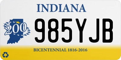 IN license plate 985YJB