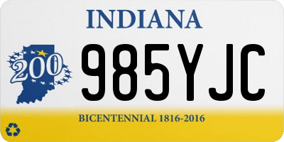 IN license plate 985YJC