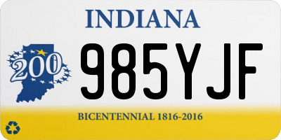 IN license plate 985YJF