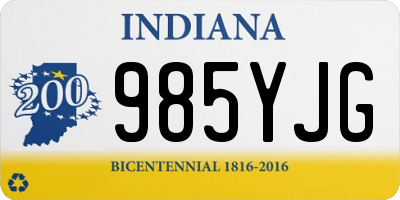 IN license plate 985YJG