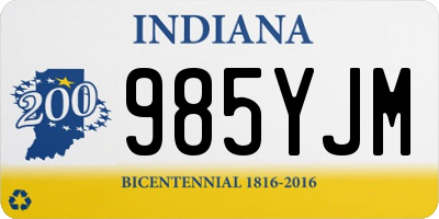 IN license plate 985YJM