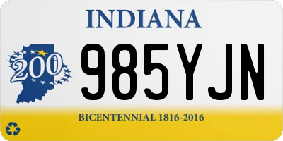 IN license plate 985YJN