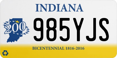 IN license plate 985YJS