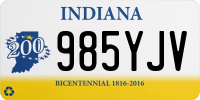 IN license plate 985YJV