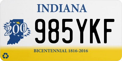 IN license plate 985YKF