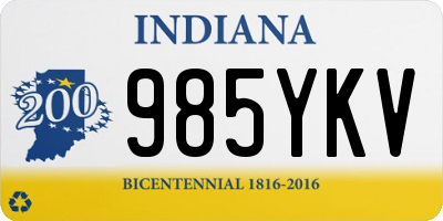 IN license plate 985YKV