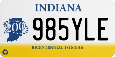 IN license plate 985YLE