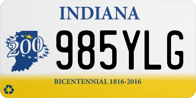 IN license plate 985YLG