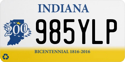 IN license plate 985YLP