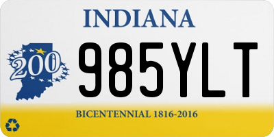 IN license plate 985YLT