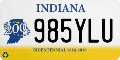 IN license plate 985YLU