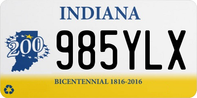 IN license plate 985YLX