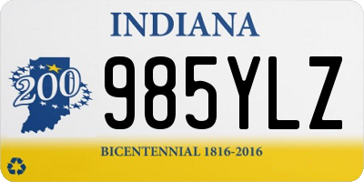 IN license plate 985YLZ