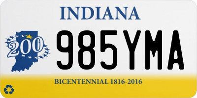 IN license plate 985YMA