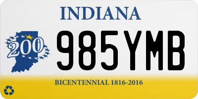 IN license plate 985YMB