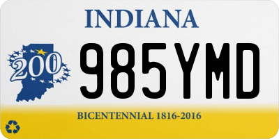 IN license plate 985YMD