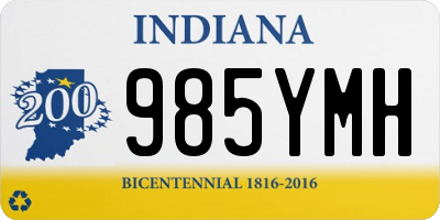 IN license plate 985YMH