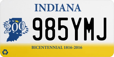 IN license plate 985YMJ