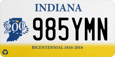 IN license plate 985YMN