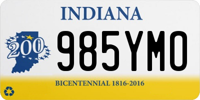 IN license plate 985YMO