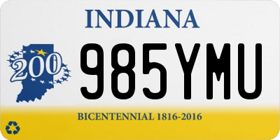 IN license plate 985YMU