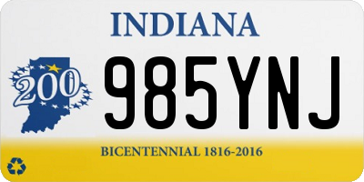 IN license plate 985YNJ