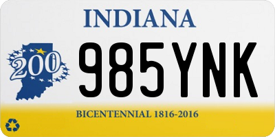 IN license plate 985YNK