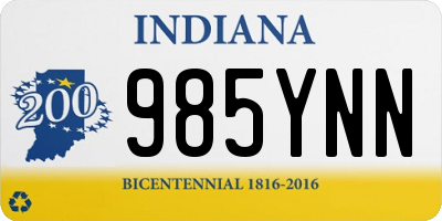 IN license plate 985YNN