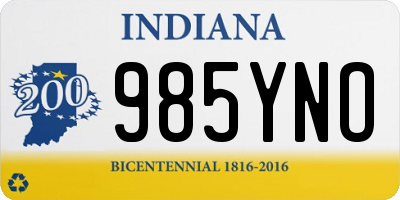 IN license plate 985YNO