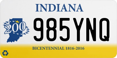 IN license plate 985YNQ