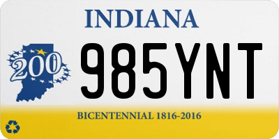 IN license plate 985YNT