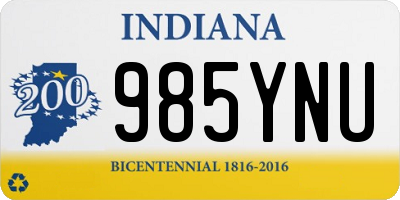 IN license plate 985YNU