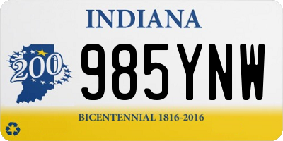 IN license plate 985YNW