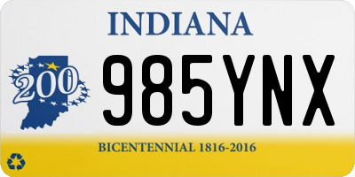 IN license plate 985YNX