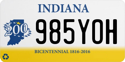 IN license plate 985YOH