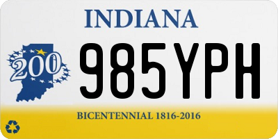 IN license plate 985YPH