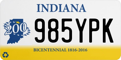 IN license plate 985YPK