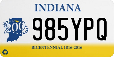 IN license plate 985YPQ