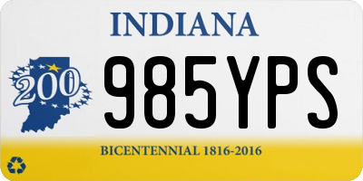 IN license plate 985YPS