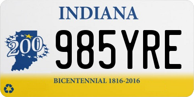 IN license plate 985YRE